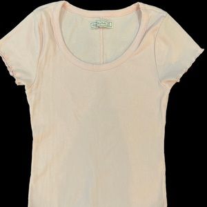 Abercrombie & Fitch Light Pink Short-Sleeve Shirt